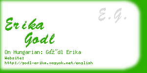 erika godl business card